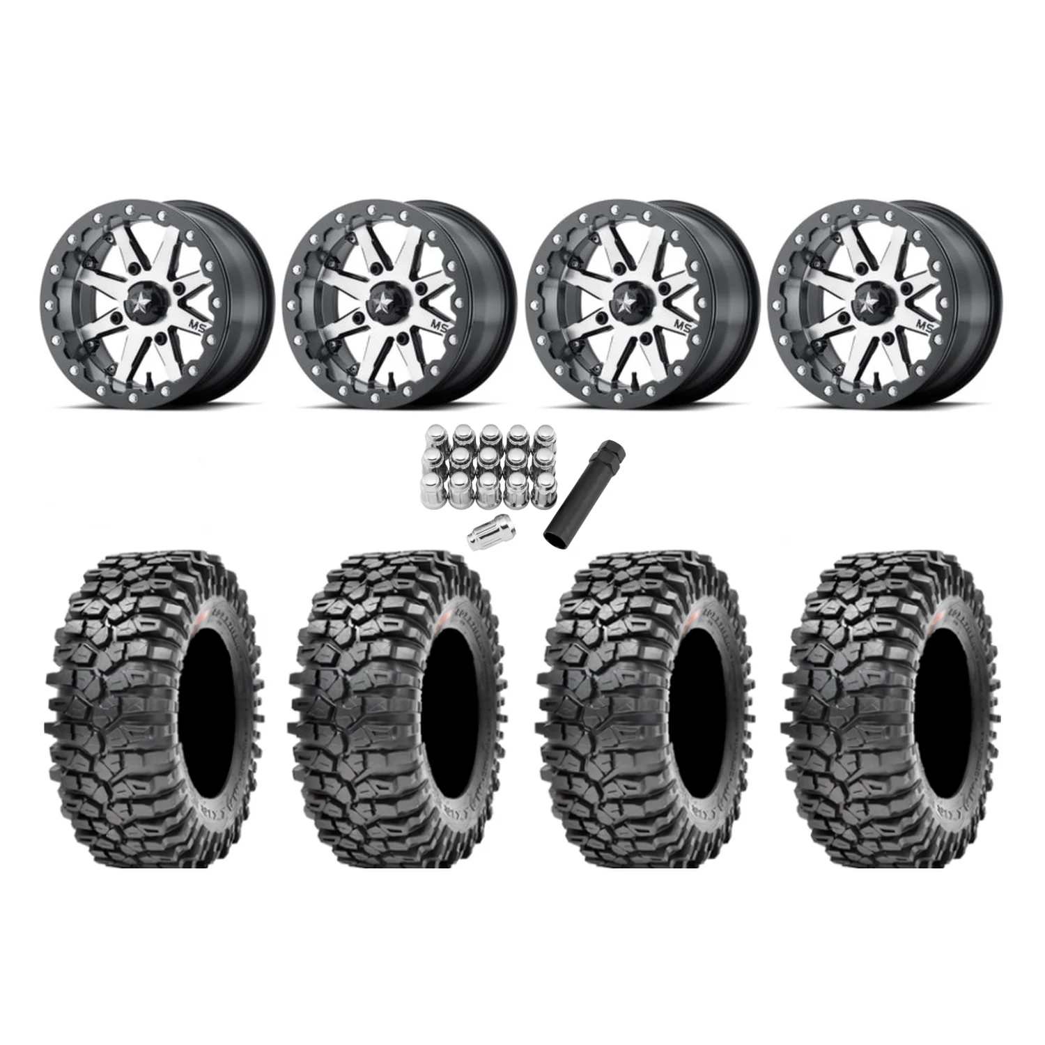 Maxxis Roxxzilla ML7 (Standard Compound) 32x10-15 Tires on MSA M21